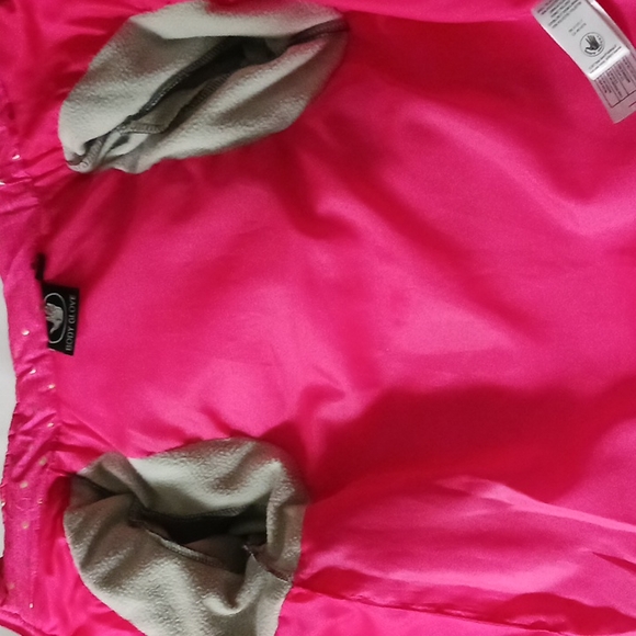 BODY GLOVE GIRL'S HOODED PUFFER JACKET PINK/GREY SIZE 7 - Picture 9 of 10